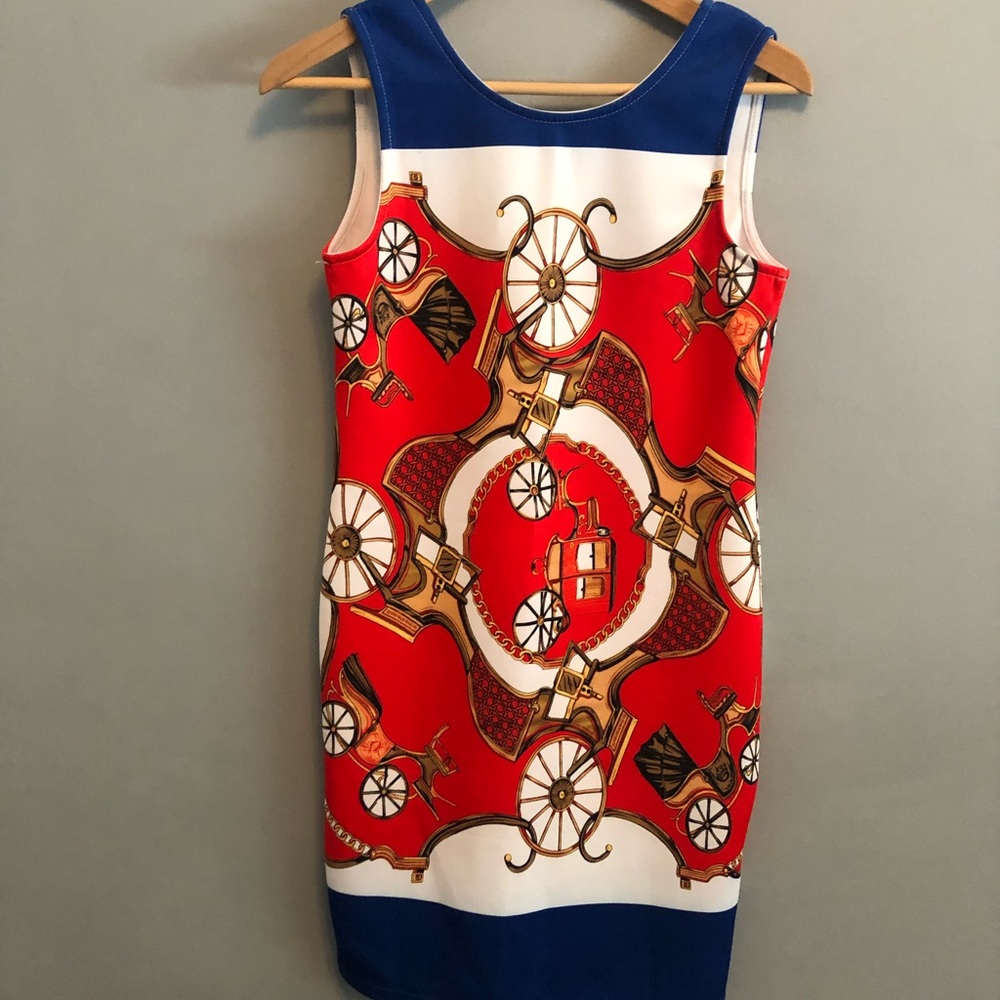 Colourful print dress